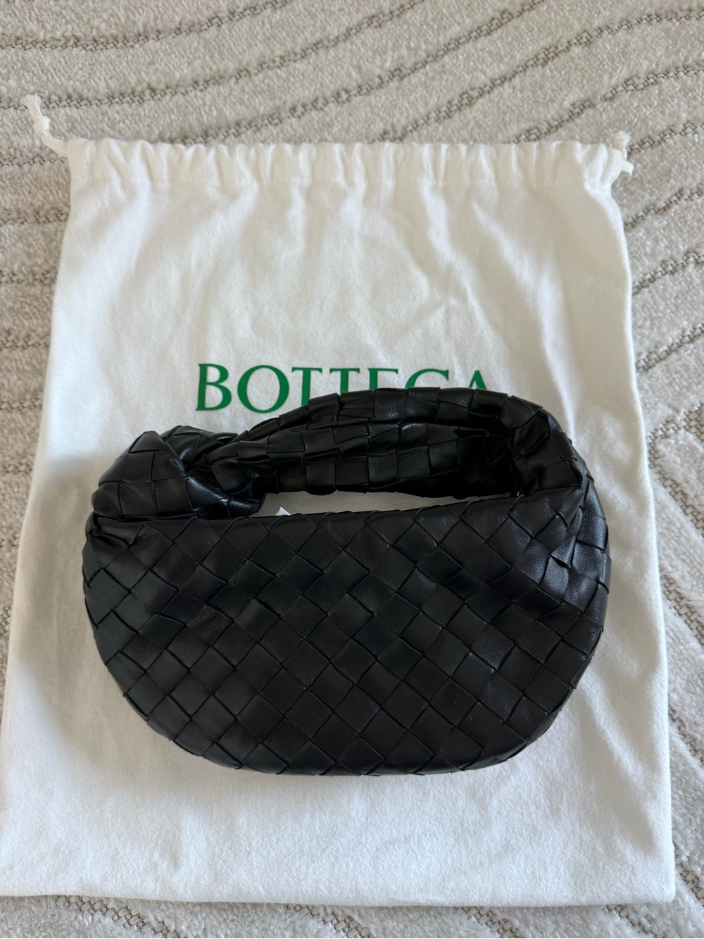 Bottega Veneta Black Mini Jodie Bag